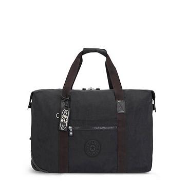 Kipling Art on Wheels Rolling Tote Tassen Zwart | NL 1437JP